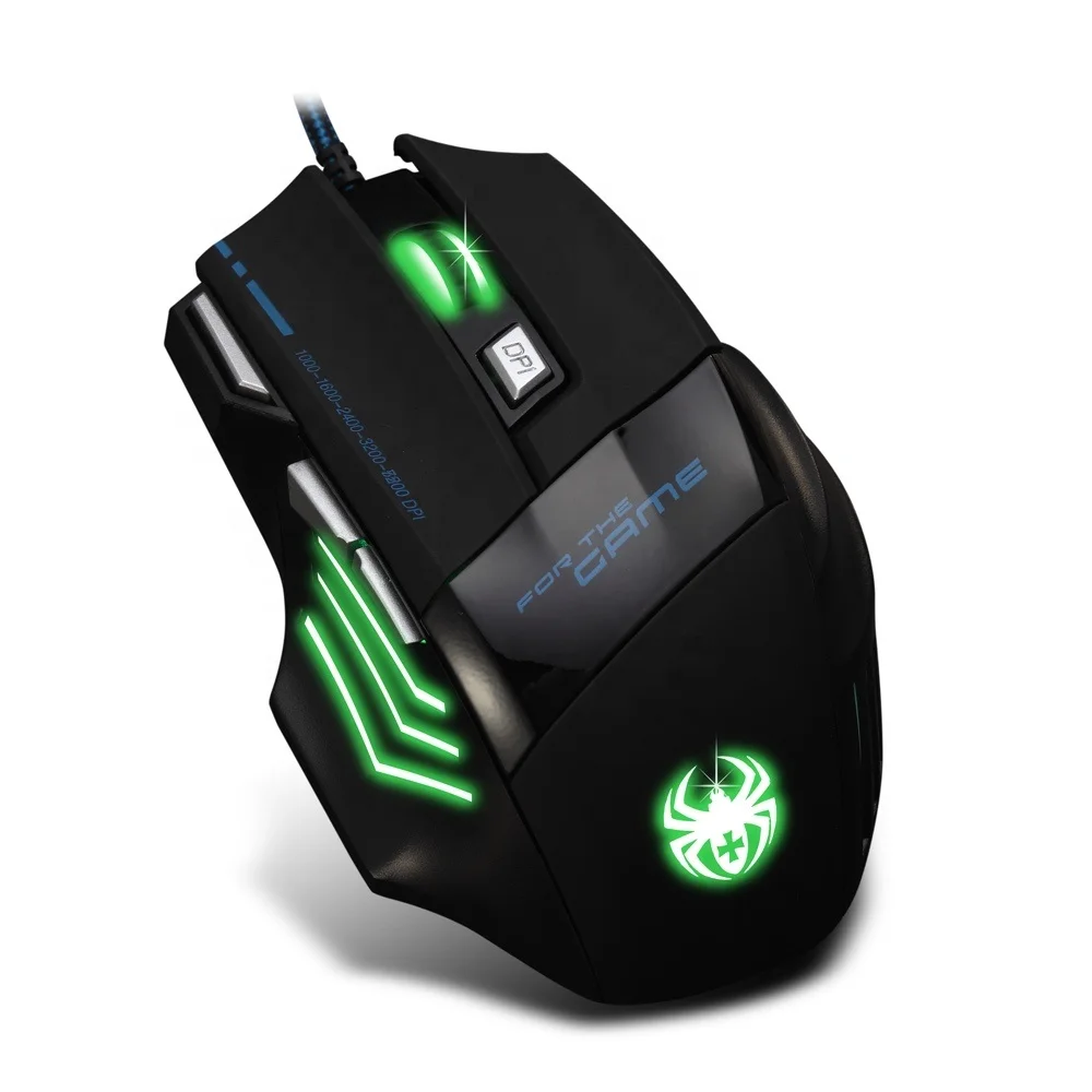 Wired programmable USB 7d Gaming Mouse hot sale RGB led light Color Backlit Gaming Mouse  7200 DPI