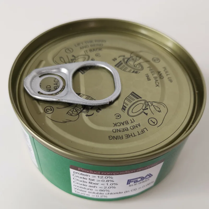 Factory  High Quality Delicious Jelly Can Visceral  Canned Chicken  Wet Cat Pet Food