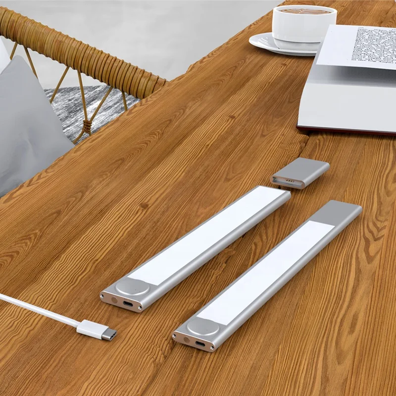 Microwave Induction Motion Sensor Automatic Customize Closet Light LED Cabinet Light Wardrobe Light with 1500Mah Separate Batter