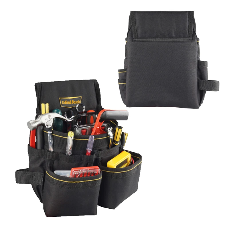 Multi-Function Waist Pouch For Storage Forceps Wrench Multi Pocket Canvas Tool Bag