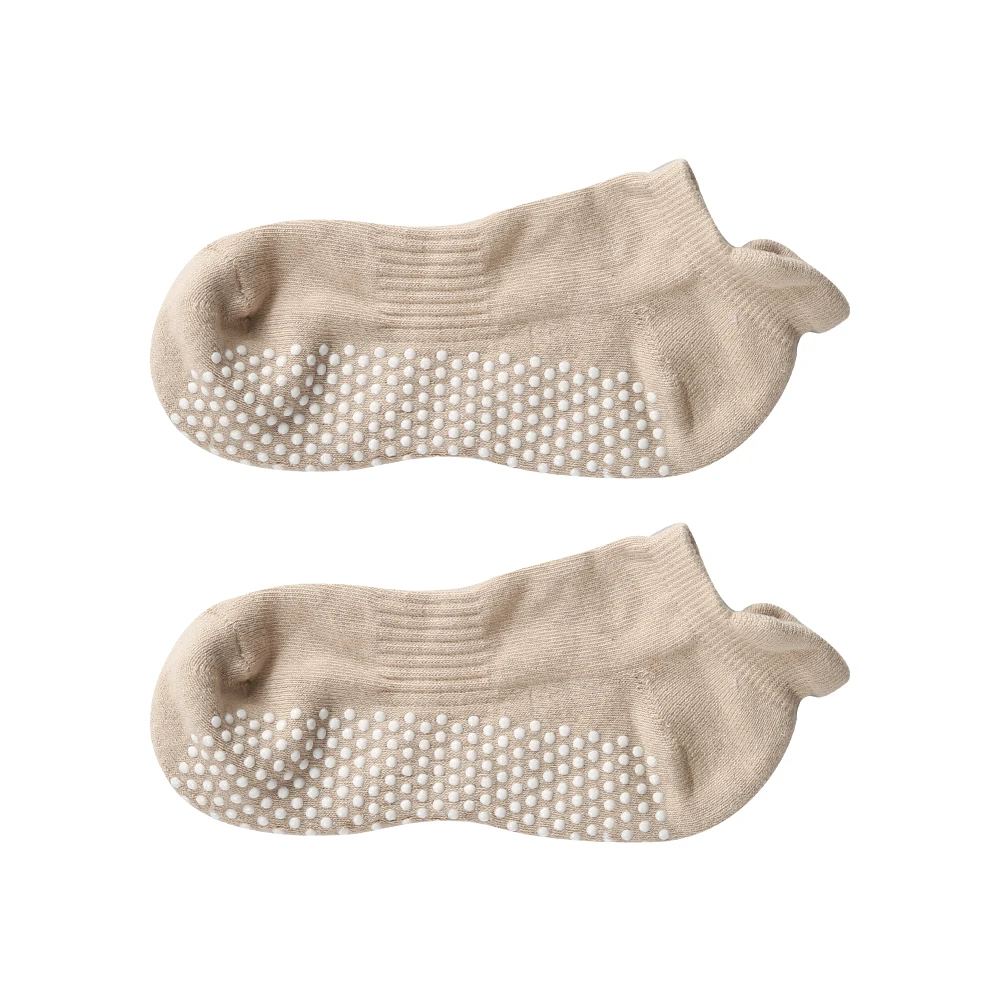 Non Slip Sticky Grippers Socks Pilates Ballet Barre Yoga Ankle Athletic Cotton Grip Socks