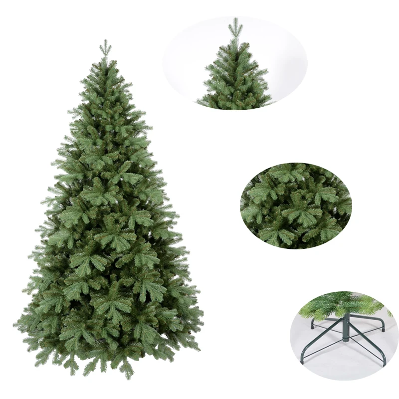 Hot Sale Green Artificial Christmas Trees with Metal Stand for Christmas Decorations