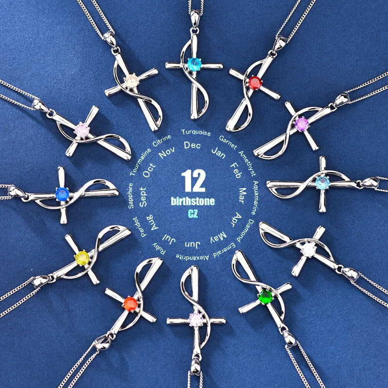 Вера Надежда Любовь, соответствующий месяцу рождения колье с подвеской в виде креста для женщин на день рождения женские ювелирные изделия на День Матери подарки для подруги и ее