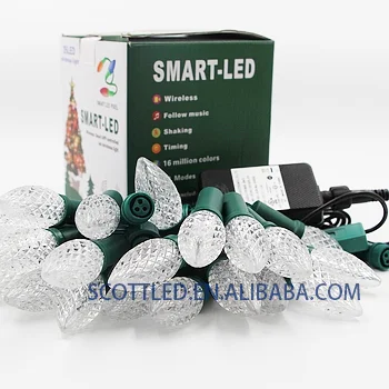 IP68 3D Strawberry Decorative LED Light 12V C7 C9 Christmas Lights For Home Decoration