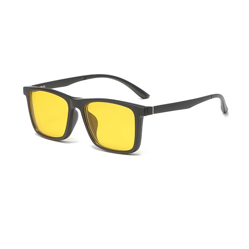 2024 очки DL оптовая продажа в оправе ночного видения Oculos UV400 поляризованные квадратная Магнитная застежка 5 1 для солнцезащитных очков