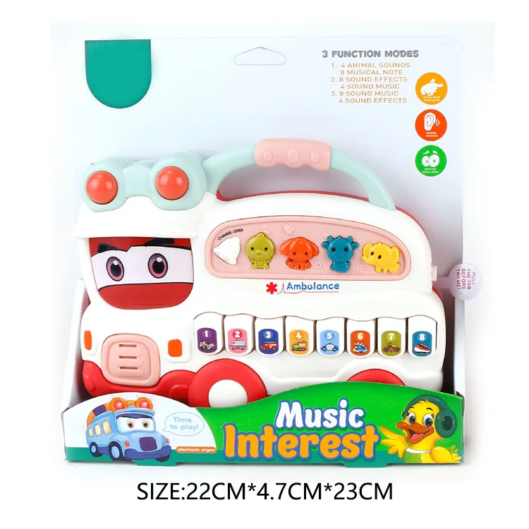 Ambulance New ECO Friendly Musical Plastic Toy Electronic Keyboard Toys