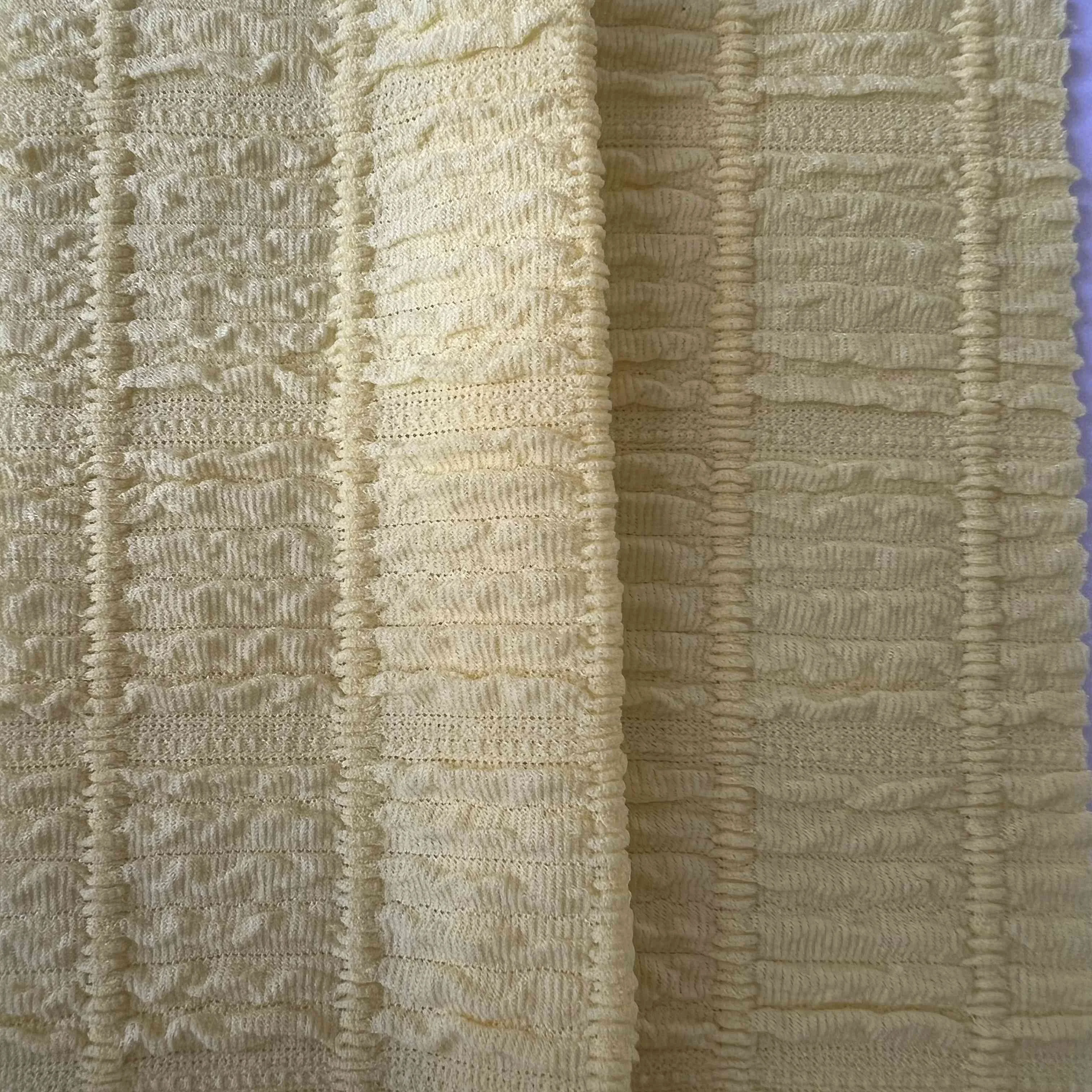 China Factory Autumn Spandex Polyester Curtain Knitting Jacquard Fabric for Women Sweater