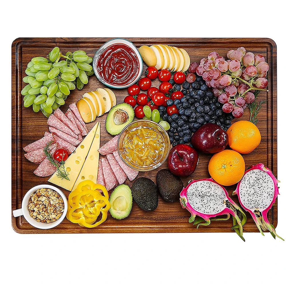 TAOTAOJU кухонные аксессуары на заказ большая разделочная доска из массива дерева доска для сыра с раковиной ореховая разделочная доска