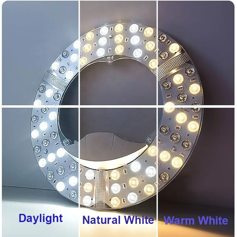 led Lighting Module Circle Magnetic Dimmable 3000k-6500k Ceiling Light Module Kit 30w 36w 48w 72w 96w