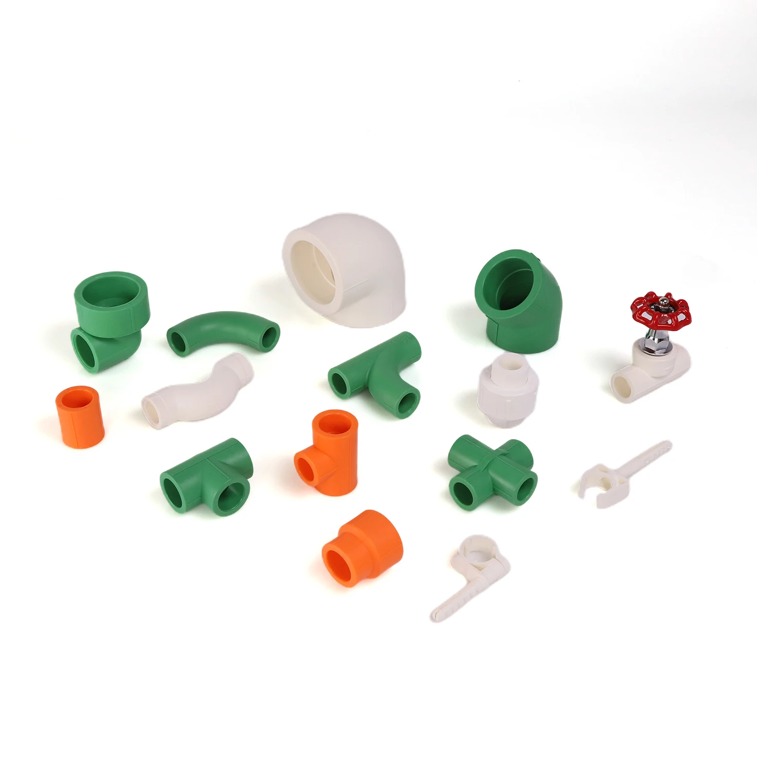 Plumber Material PPR Water Pipe Fittings Plastic Cross Over Bridge Bend PPR Bridge Elbow