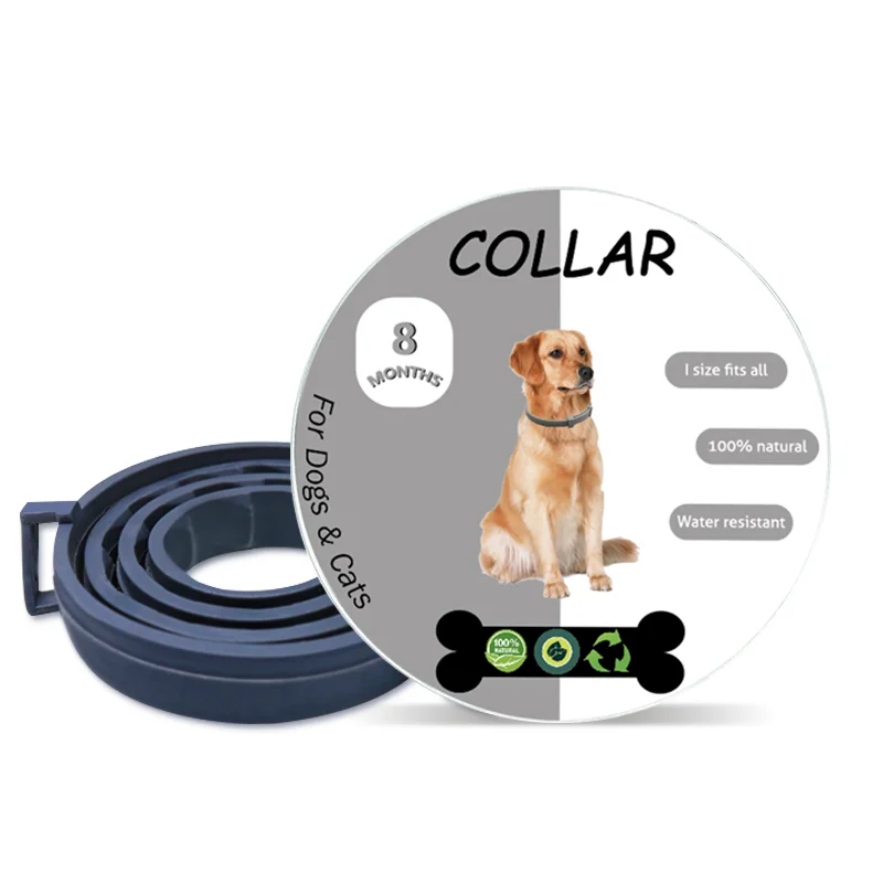 Flea and Tick Collar for Dogs/Cats, Natural Flea and Tick Collar prevention for Dogs and Cats, One Size Fits All