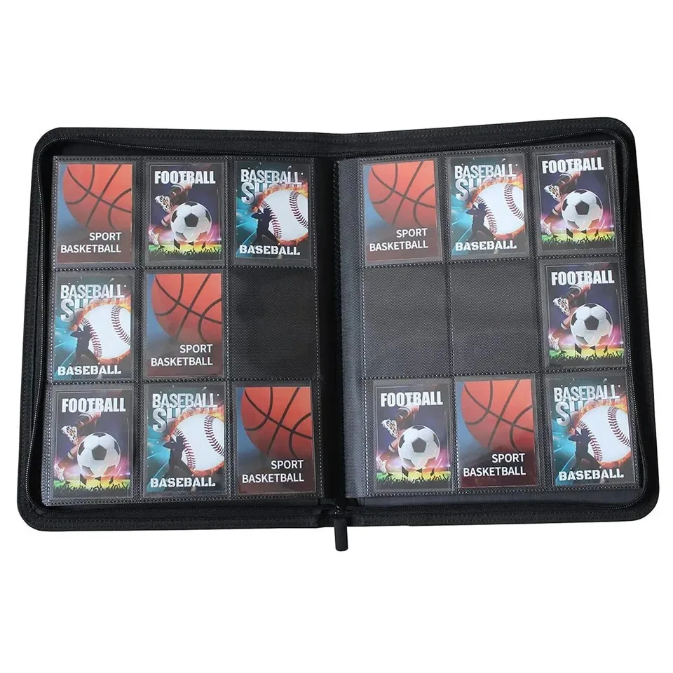 Baseball Card Binder Trading Cards Sleeves Protectors Holder, 360 Pockets Baseball YuGiOh MTG Side Load Cards Binders