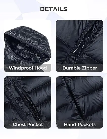 Wholesale Winter Mens Down Jacket High Quality Custom Bright Duck Down Jacket For Men