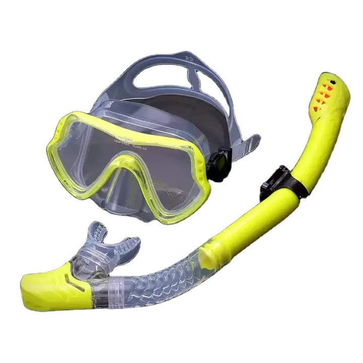 Anti-Fog Dry Snorkeling Gear Professional Diving Mask for Adults Youth Anti-Leak Tempered Glass Mesh Bag for Diving Swim
