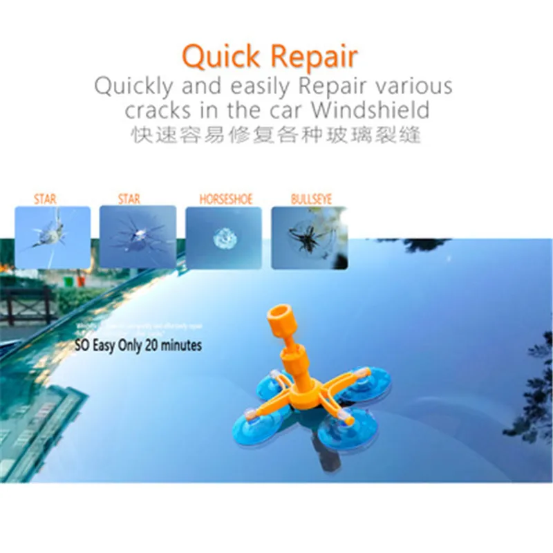Windshield Repair Kit Car Window Glass Scratch Crack Restore Repair Tool Car Window Screen Polishing Car Styling