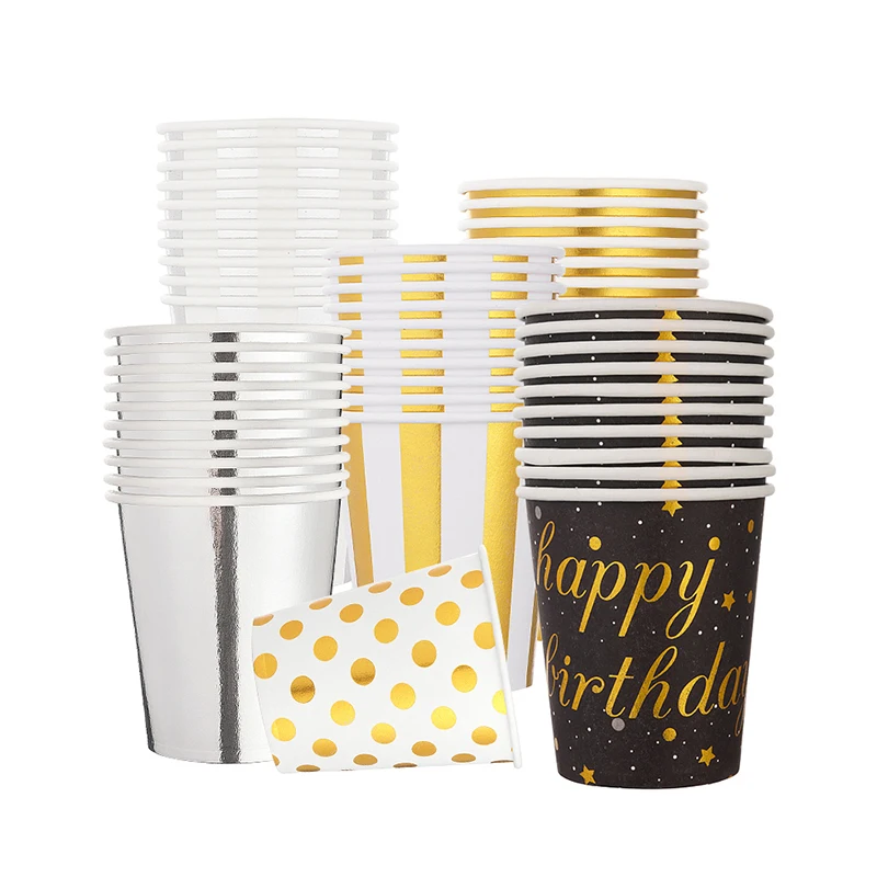 Wholesale Disposable Paper Cup PLA coated/ waterbase coated  single/double wall with lids for cold and hot drinks