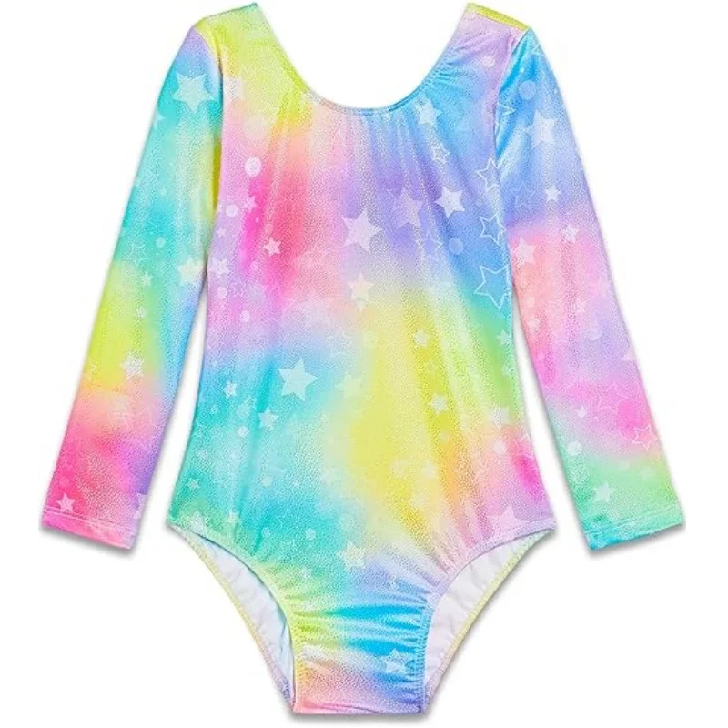 nylon leotard spandex ballet leotards training dance wear rhythmic gymnastics jumpsuit kids sweat fast drying fabric girls wear
