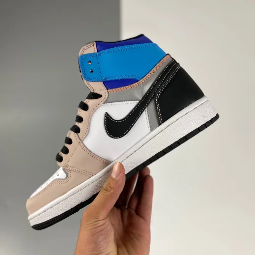 Nike Travis Scott x Fragment X Air Jordan 1 High OG three-party joint classic sports basketball shoe