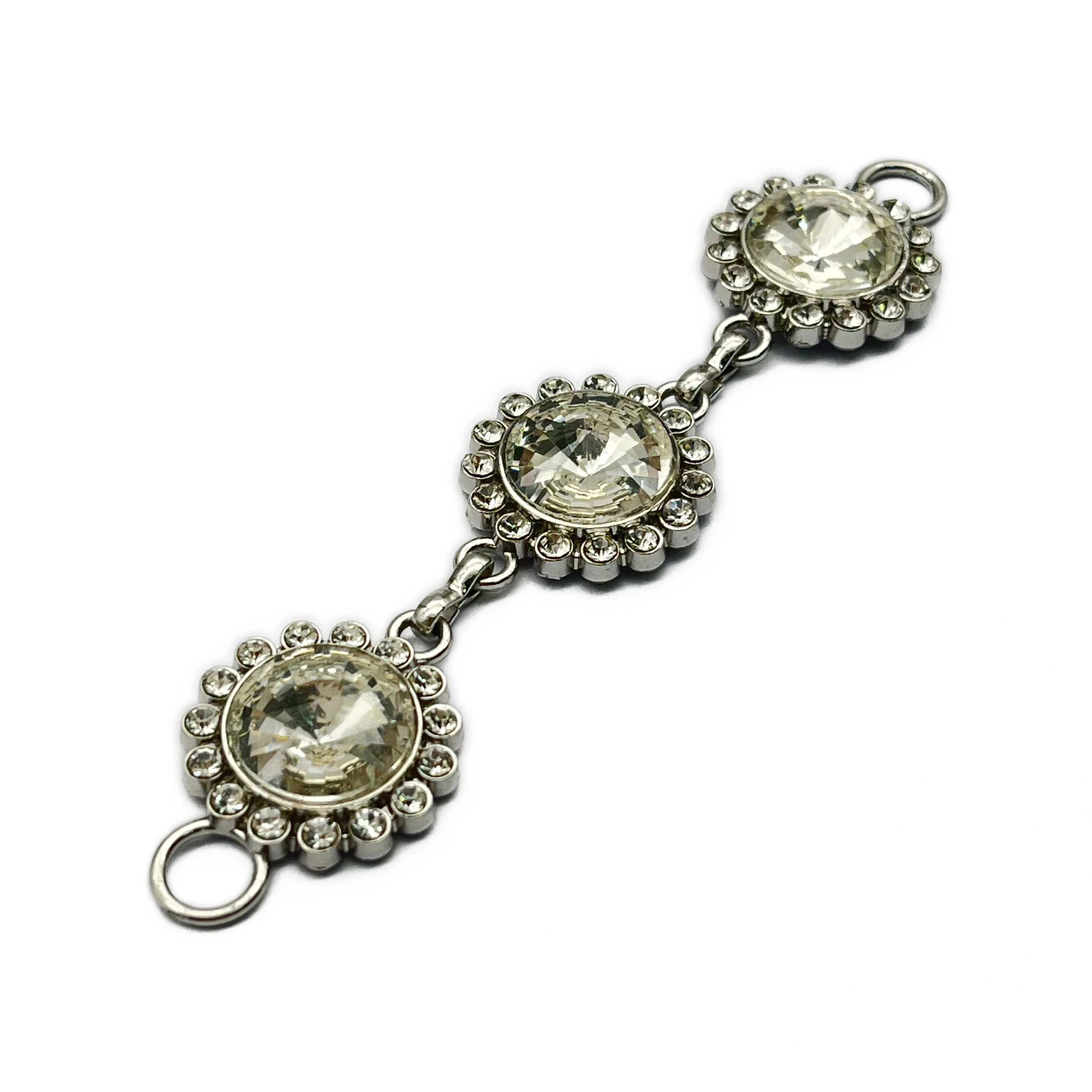 Eco-friendly material alloy chain women Rhinestone Shoe Chain Shoes Buckle for Sandals Flats Shoe Accessories