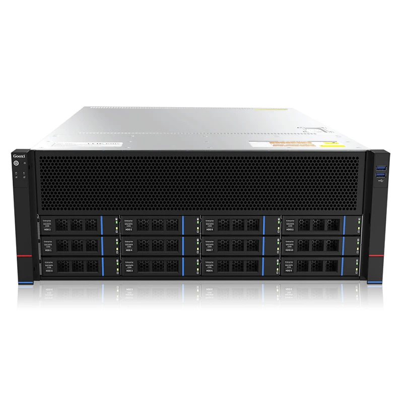 4U 12 bay AMD High Density GPU Server Barebone Dual-socket CPU computing server for ALEO AI Cloud Computing HPC