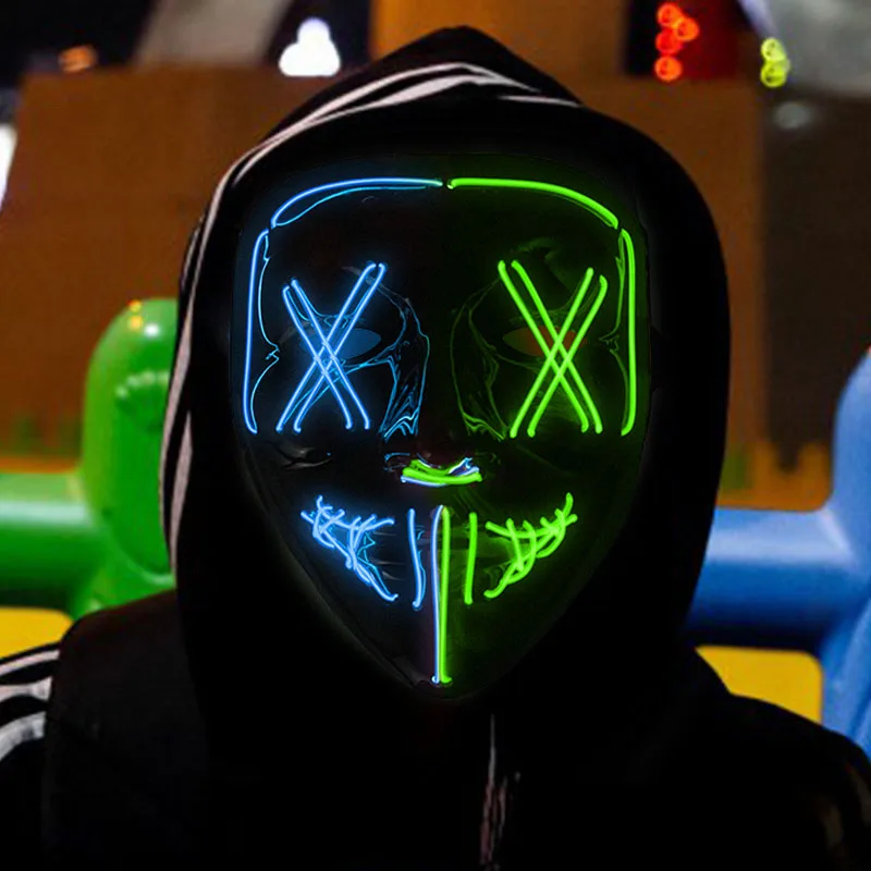 Hot Selling Halloween Scary Clown Mask Costume Party Prop Adult Masquerade Party Mask mascara led mascaras Halloween