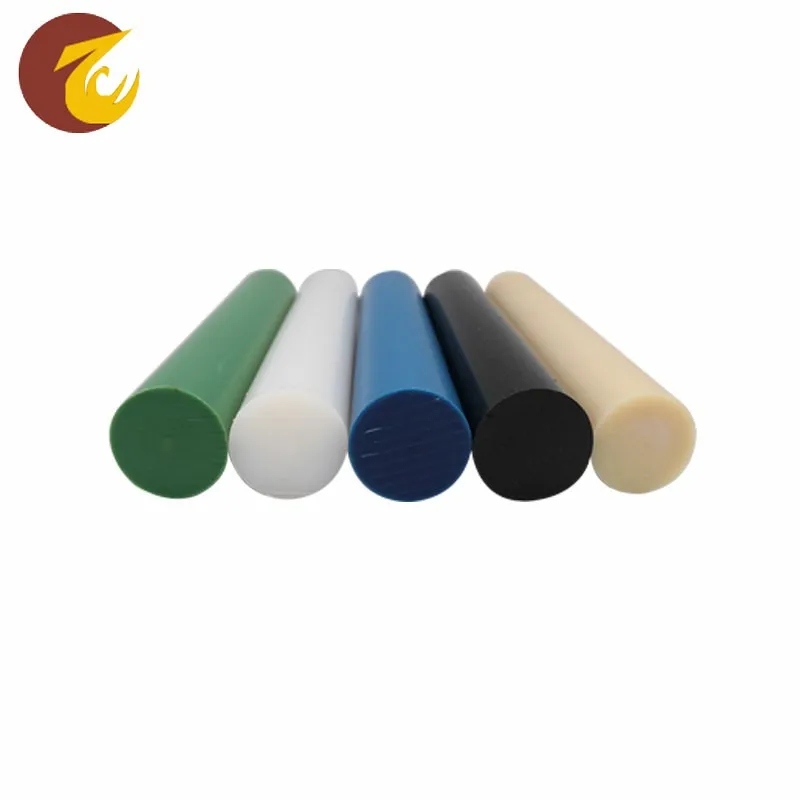 Inexpensive long life round 6mm-400mm thickness customized color threaded nylon rod