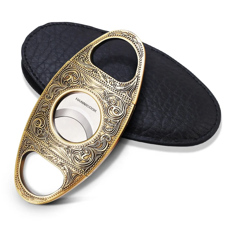 
Luxury Stainless steel Blades Cigar cutter custom 