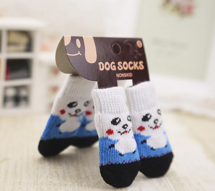 CustomCustomized Logo Fashion Anti-Slip Soft Outdoor Pet Dog Sockspet clothes