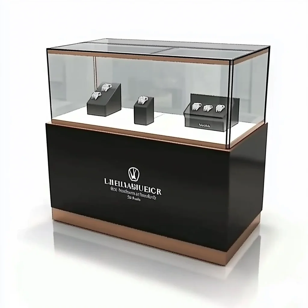 High End Watch Store Interior Design Glass Smart Watch Display Showcase Rotating Watch Display Showcase