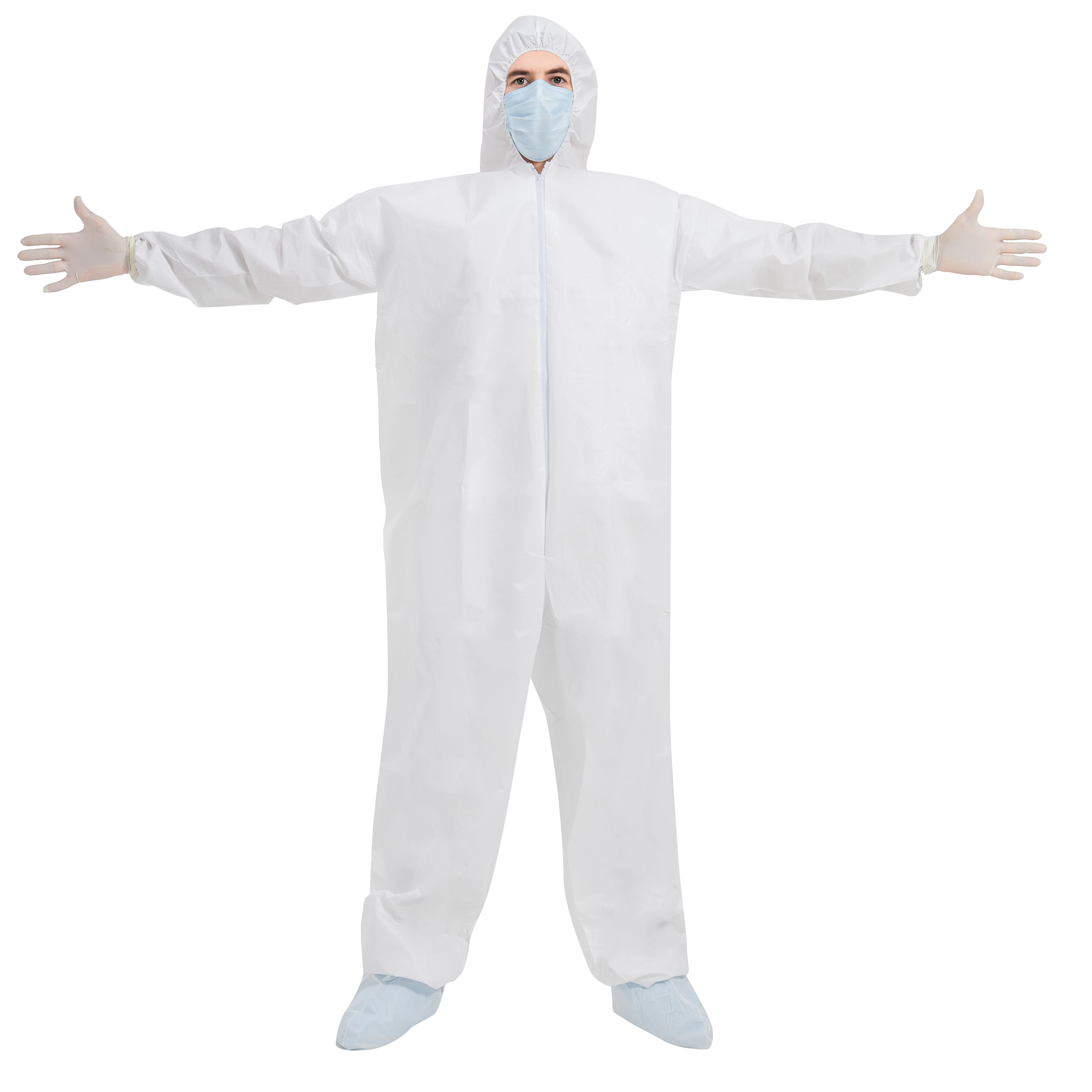 Hot sale for wholesale non woven Overall disposable Microporous Working Suit coverall suit