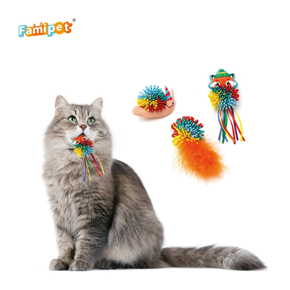 
 Cat Toys Set Competitive Price Luxury Catnip Crinkle Blossom Cat Toy  