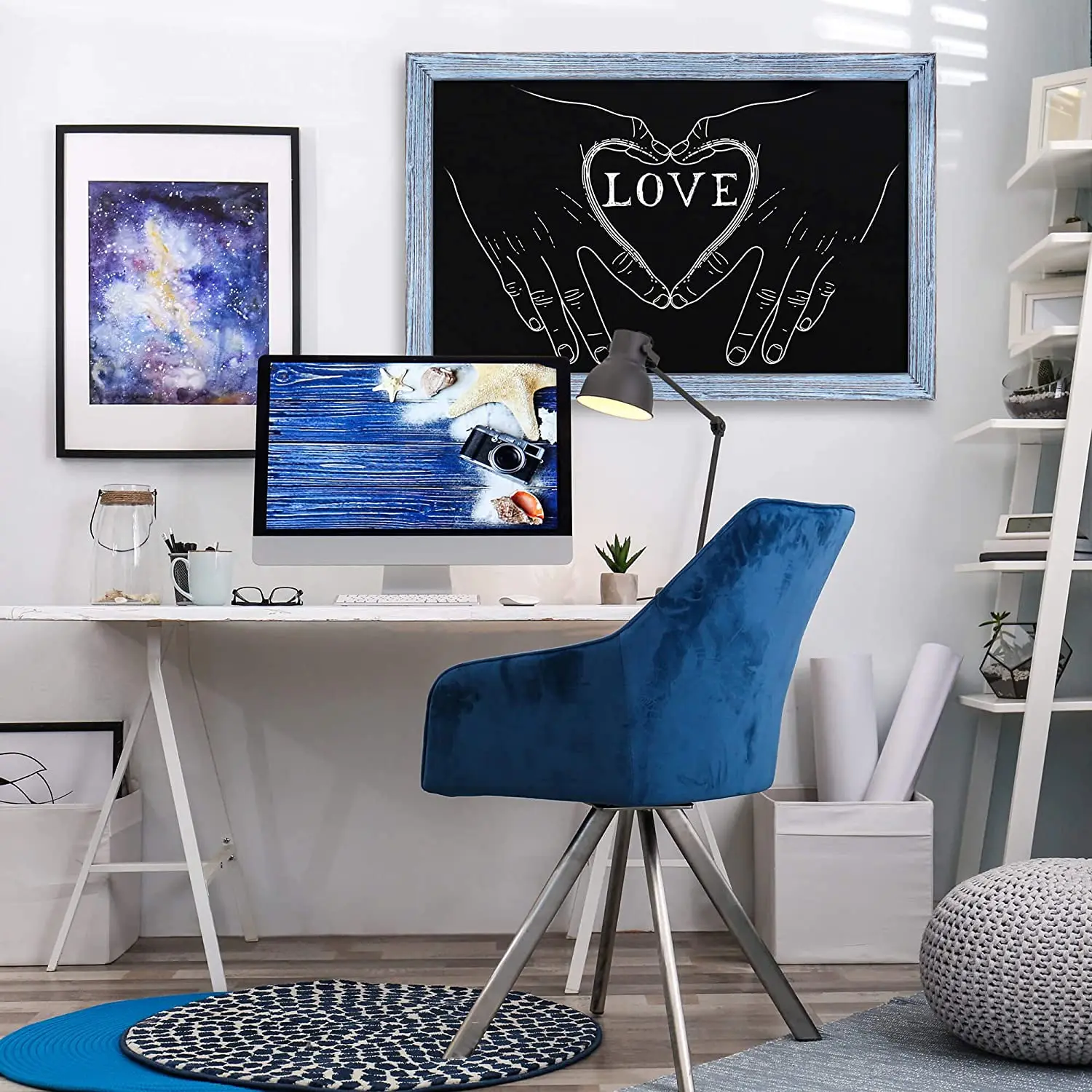 Деревенские магнитные настенные доски (отбеленные 24x36