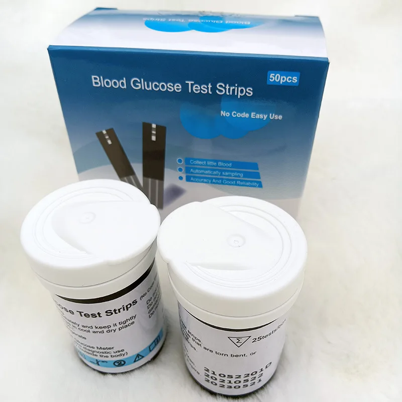 Personal Care LCD Display Blood Glucose Meter Set Blood Glucose Monitor with Single Test Strip Blood Taking Needle