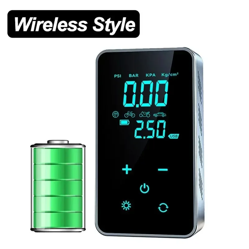 Car Electric Air Pump Portable Wireless Digital Touch Air Compressor 150PSI Suitable for Car Motorcycle
