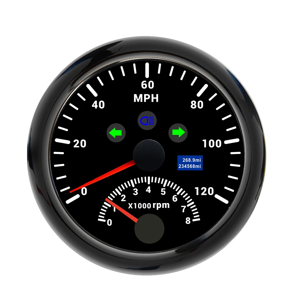 Wisecoco 3.4 Inch Ips Tft LCD Round Screen Controller Board For Meters Lcd Display Motorcycle Speedometer