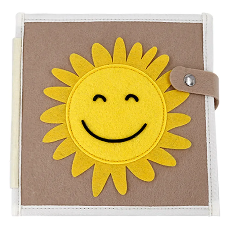 DIY handmade customized activity felt educational toy learning quiet book cover busy page for child baby kids