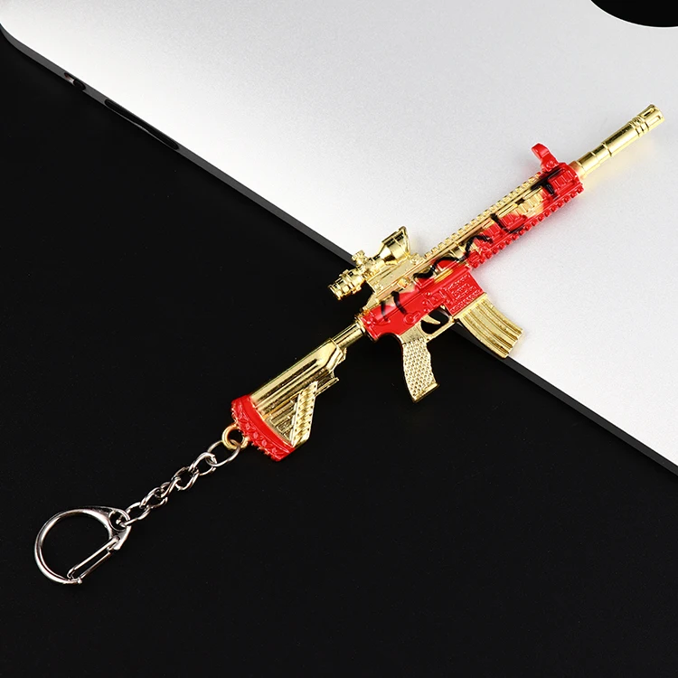 Chicken-eating Toy Jedi survival pendant metal weapon set level 3 head model equipment peace elite pendant