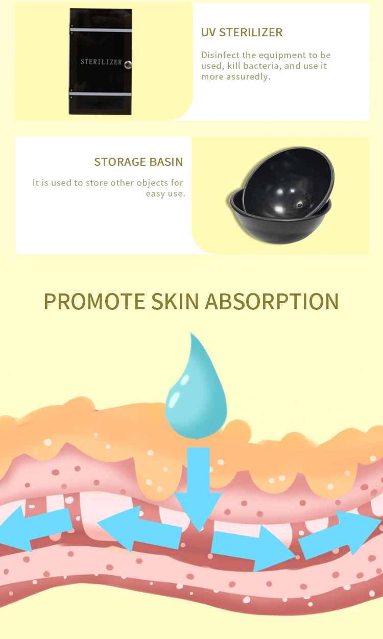 Professional Beauty Salon Use Multifunctional facial   9 in 1 machine