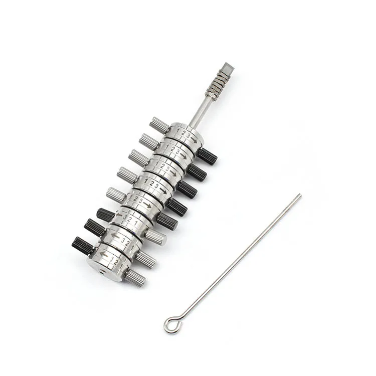 Locksmith Tool Lock Plug Reader 8 Disks Lock Pick Set Equipment For J-aguar