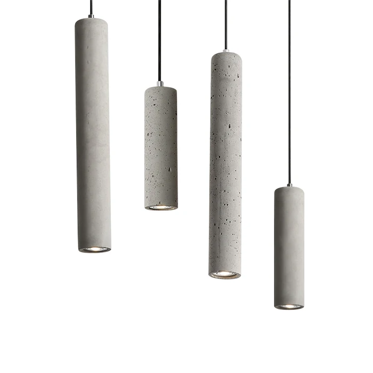 New Modern cement chandelier light decorative terrazzo pendant lamp