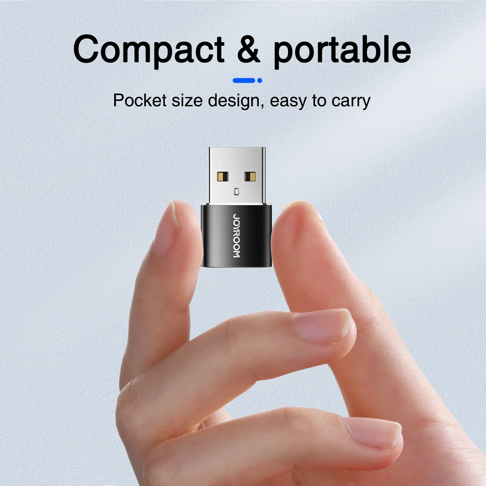  Joyroom 3A Usb Мужской кабель Type-C-переходник с внутренней Резьбой Разъем 2021 Новый адаптер разъемом Type-C портативный мини 2 шт. комплект C адаптера переменного