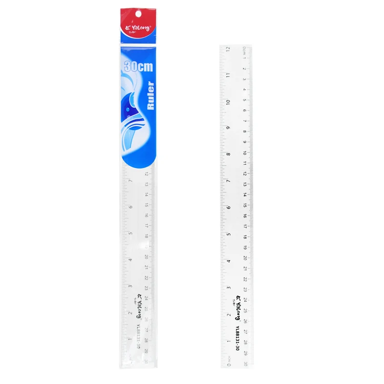 YALONG Hot-sale Plastic Soft  Ruler 30 cm Math Tool  School Ruler  Measuring Tools For School And Office