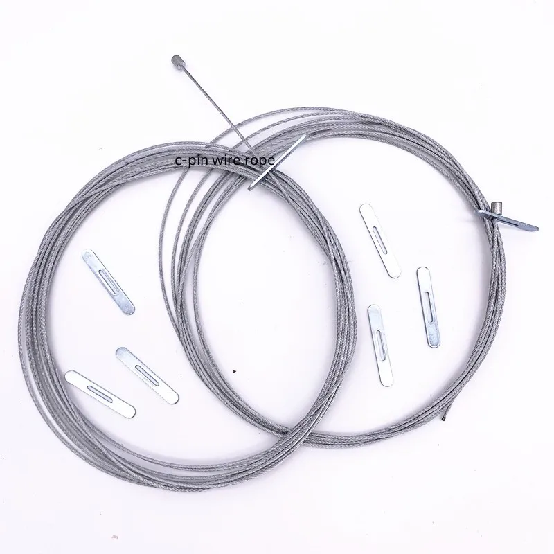 C-Pin Stainless Steel Wire Rope steel cable With die-casting zinc ball Stop End