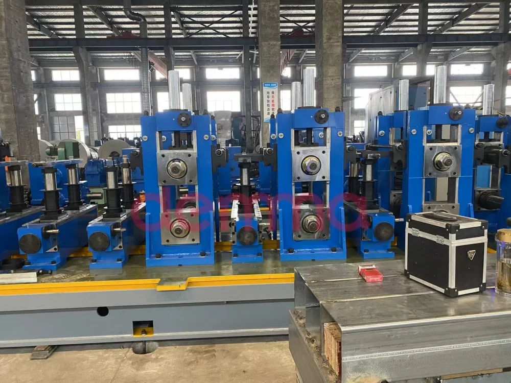 Galvanized Steel Pipe Production Line / Welded Tube Making Machinery