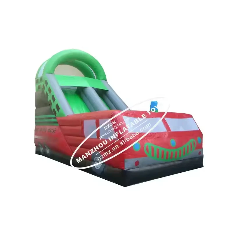 Популярные надувные горки пожарная машина тема сухие для детей