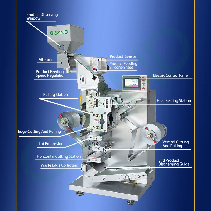 Automatic capsule and tablet Double Aluminum sealing packing machine