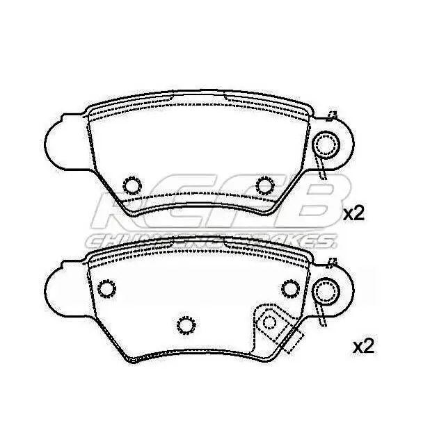 
car parts factory price made in china Auto Brake Pad - Opel Astra OE 1605039 