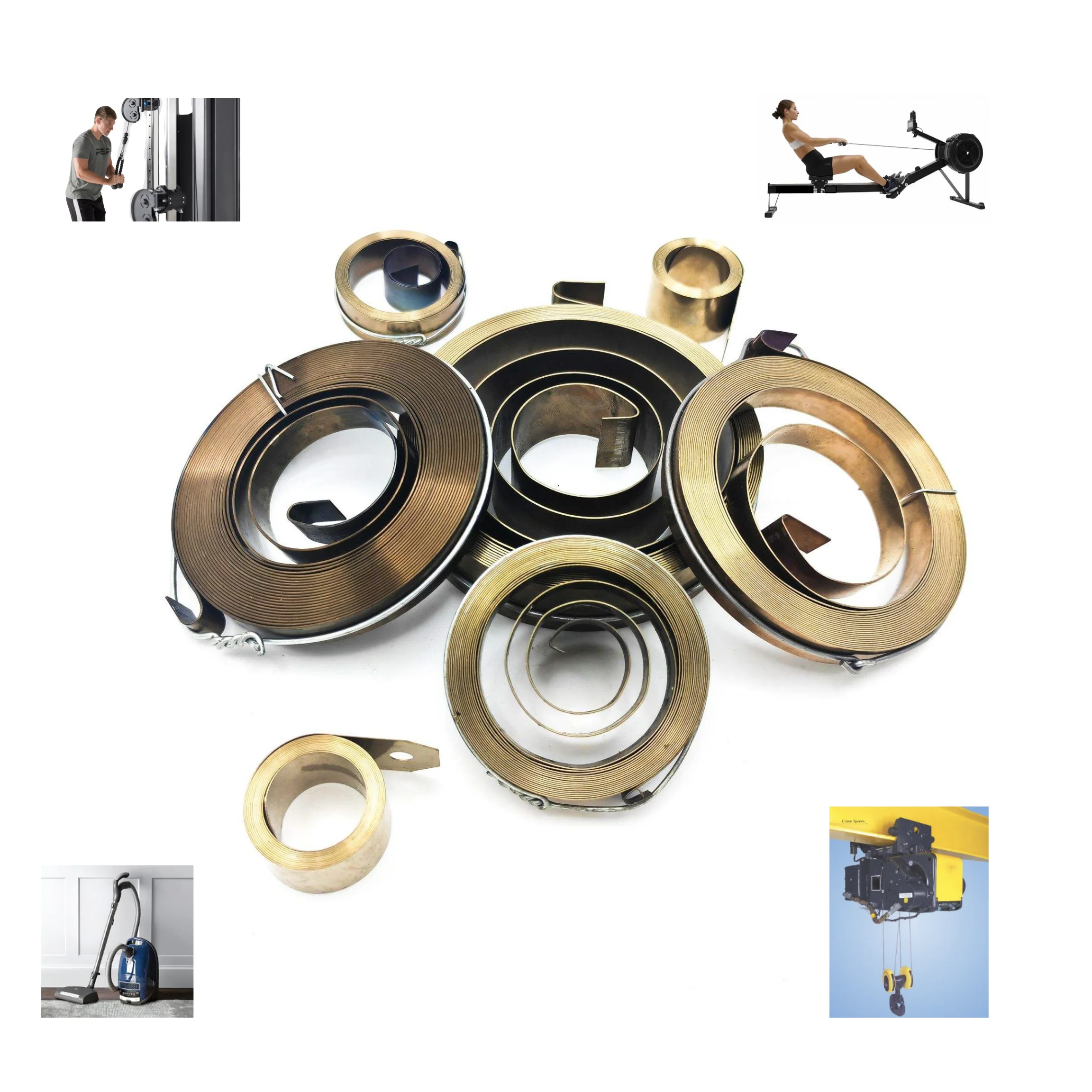 customer constant force steel belt coiled Scroll constant force spiral power springs clock spring winder for fitness equipment