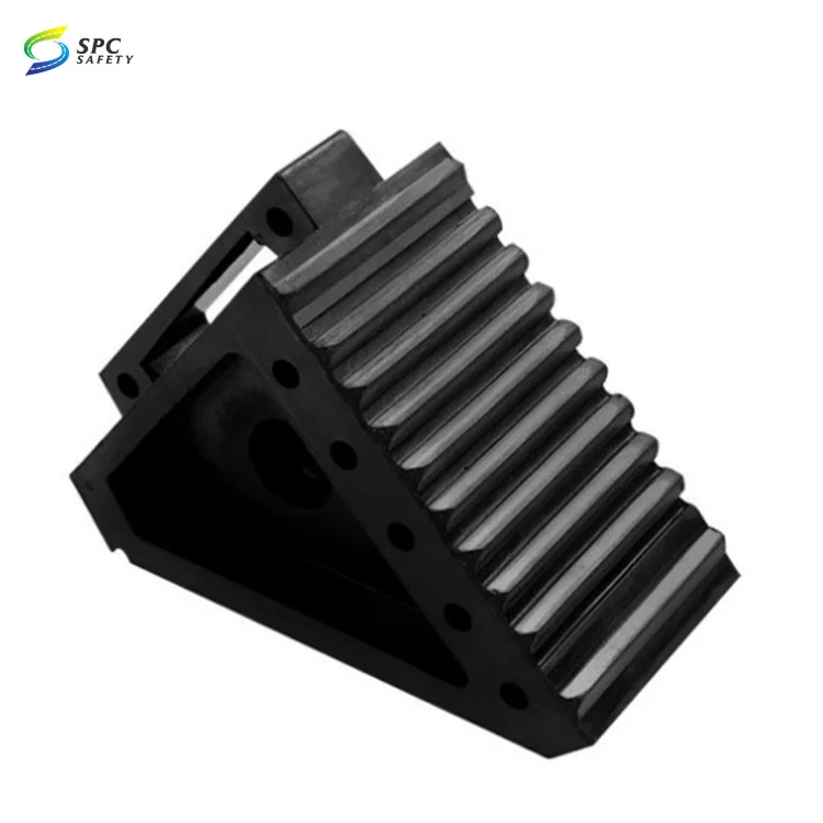 Hot Sale Small Portable Lightweight Parking Safety Prevent Rolling Rubber Wheel Chocks Vehicle Tire Chock