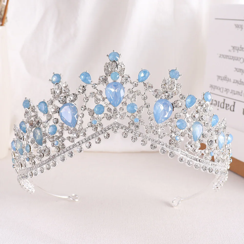 Accept ODM OEM Baroque Crowns For Queens  Luxury Rhinestone Bridal Accessoris Couronne Diadems Crystal Tiara Wedding Head Piece